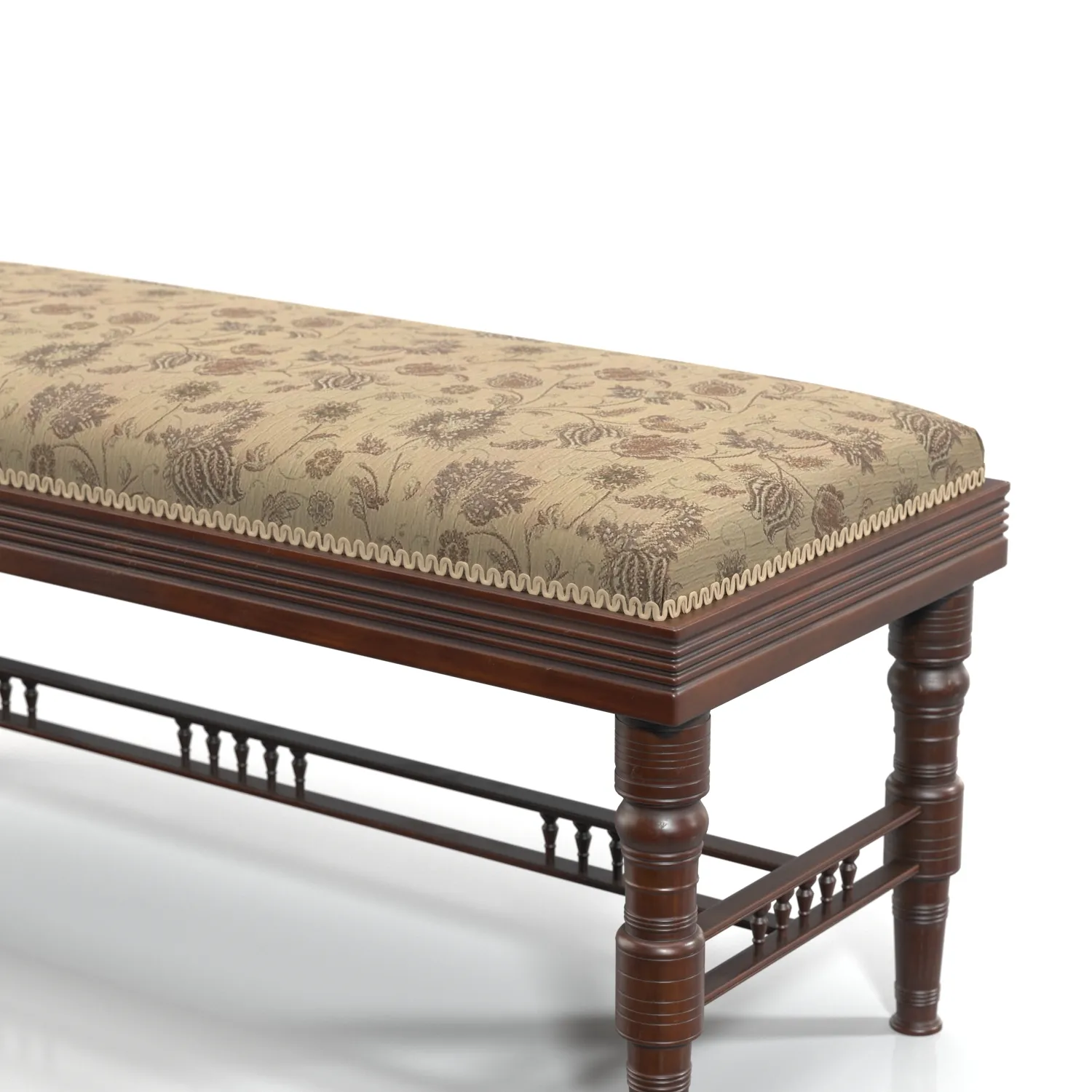 Edwardian Mahogany Duet Piano Stool PBR 3D Model_05